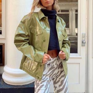 Princess Polly Water resistant oversized shacket. XS/S.